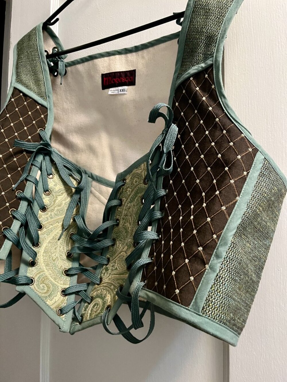 Moresca Steel Bone Brocade Corset - Picture 5 of 6